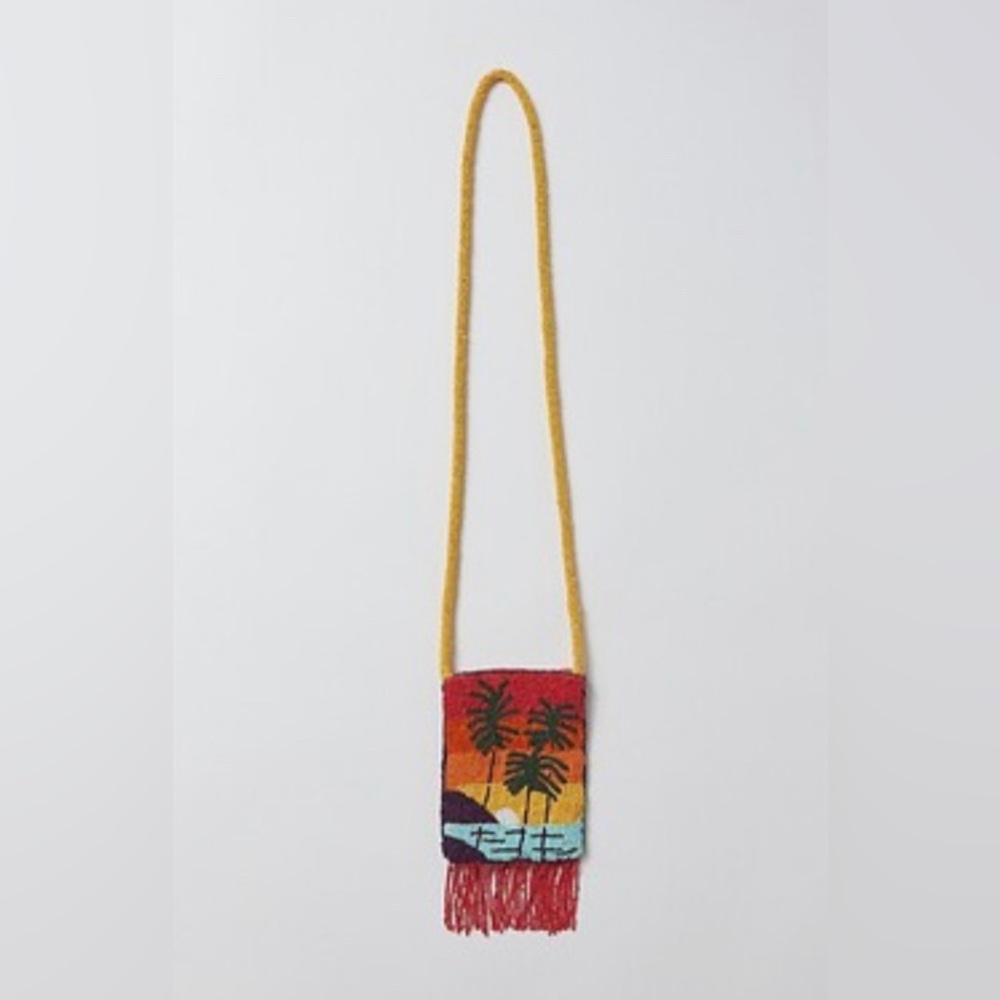 NWT Urban Outfitters Beaded Crossbody Phone Sling